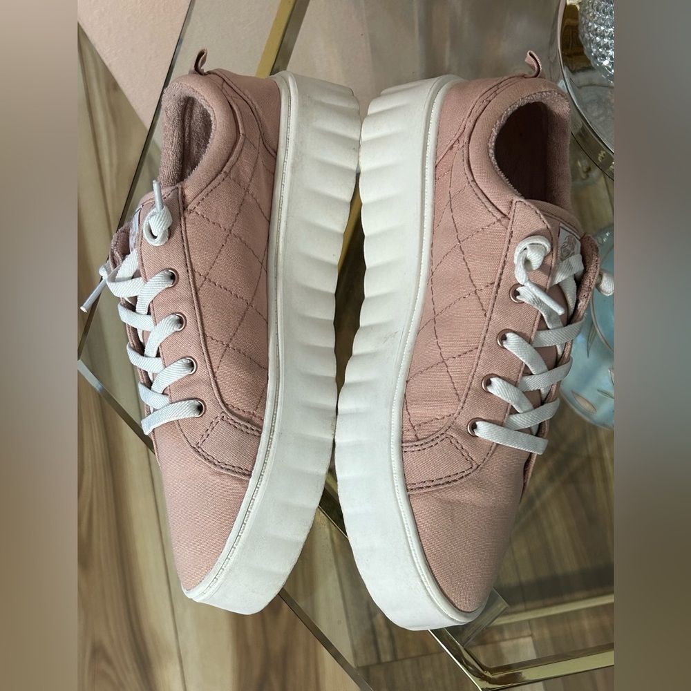 Roxy Blush Pink Chunky Platform Sneakers Size 10 - Picture 7 of 16